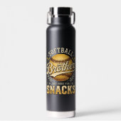 Grappige Softbal Broer Snacks Sport Waterfles (Voorkant)