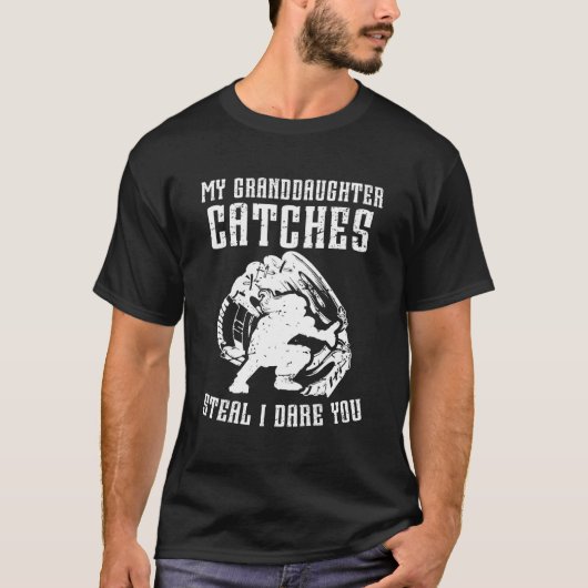 Grappige Softbal Catcher Opa Softbal Catcher Opa T-shirt (Voorkant)