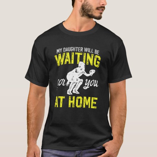 Grappige Softbal Catcher Vader Softbal Catcher Vad T-shirt (Voorkant)