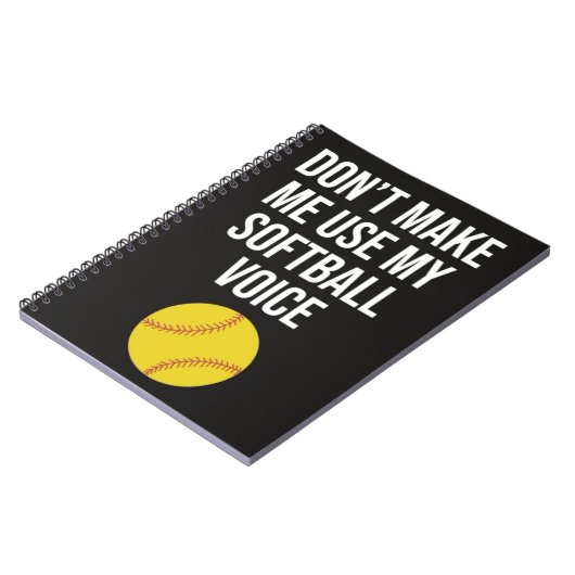Grappige Softbal Coach Gifts Team Dank u spelers Notitieboek (Linkerzijde)