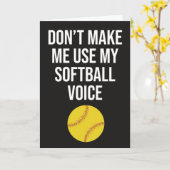 Grappige Softbal Coach Kaarten Sportteam Spelers (Gele Bloem)