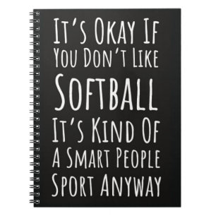 Grappige Softbal Gifts Fastpitch Team Speler Sport Notitieboek