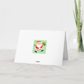 Grappige Softbal Kerst Feestdagen Kaart (Achterkant)