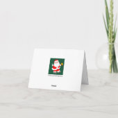 Grappige Softbal Kerstkaarten Feestdagen Kaart (Achterkant)