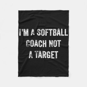 Grappige Softbal Liefhebber Ik Ben Een Softbal Coa Fleece Deken