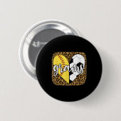 Grappige Softbal Voetbal Grams Hart Luipaard Ronde Button 5,7 Cm (Voorkant /achterkant)