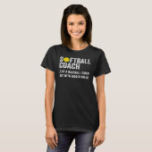 Grappige Softball Coach Definitie Papa & Mam Honkb T-shirt (Voorkant volledig)