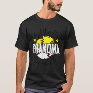 Grappige Softball Honkbal Oma Gelukkige Moederdag T-shirt