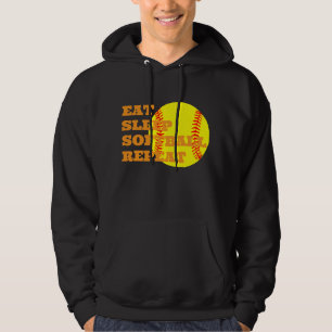 Grappige Softball Hoodie - Custom Baseball Design