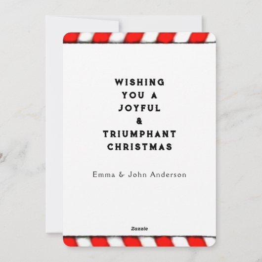 grappige Softball-kerstkaarten Feestdagenkaart (Achterkant)