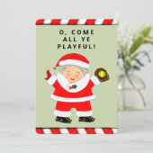 Grappige Softball Kerstmis Feestdagenkaart (Staand voorkant)
