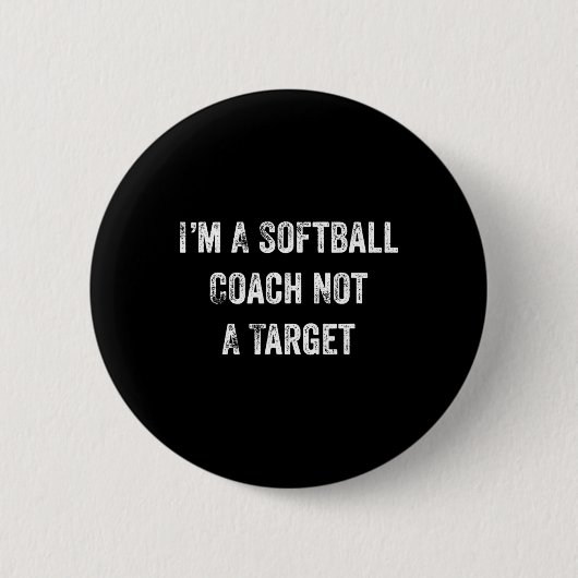 Grappige Softll liefhebber ik ben een Softll coach Ronde Button 5,7 Cm (Voorkant)