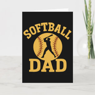 Grappige Softll-papa Vaderdag voor sportfan Kaart