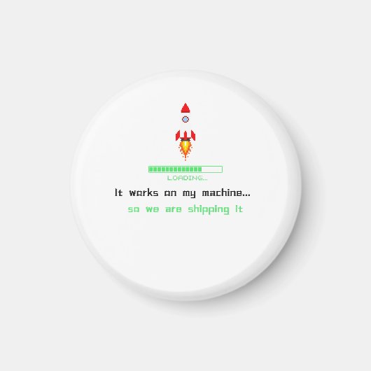 Grappige Software Engineer Versie Het Is Uit Magneet (Voorkant)