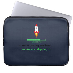 Grappige Software Engineer Versie Verzend Laptop Sleeve