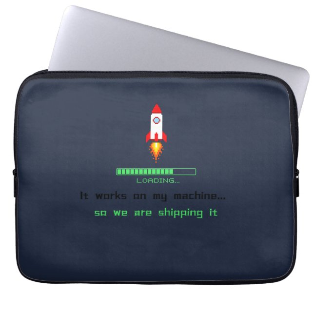 Grappige Software Engineer Versie Verzend  Laptop Sleeve (Voorkant)