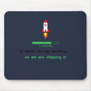 Grappige Software Engineer Versie Verzend Muismat