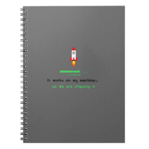 Grappige Software Engineer Versie Verzend Notitieboek