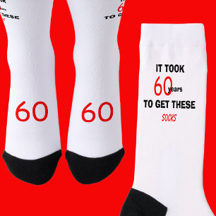 Grappige sokken voor mannen 60ste verjaardag