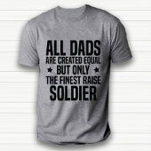 Grappige Soldaat Papa of Man Appreciation White T-shirt