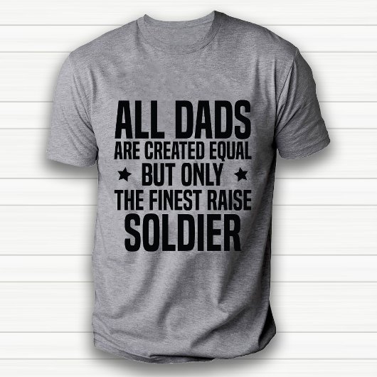 Grappige Soldaat Papa of Man Appreciation White T-shirt