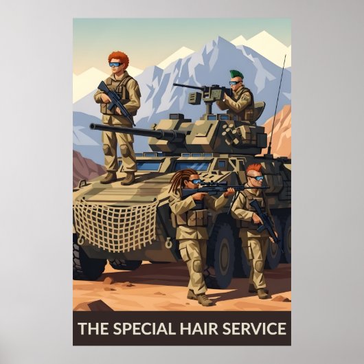 Grappige soldatenposter poster (Voorkant)