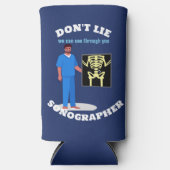 Grappige Sonograaf Custom Radiology Specialty Seltzer Blikjeskoeler (Voorkant)