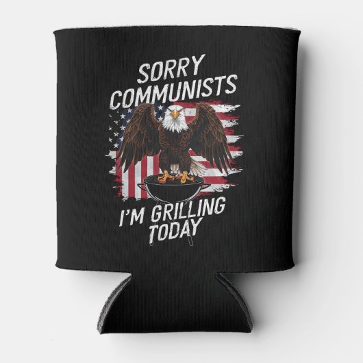 Grappige sorry communisten die ik grillen vandaag blikjeskoeler (Voorkant)