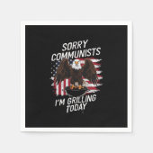 Grappige sorry communisten die ik grillen vandaag servet (Voorkant)