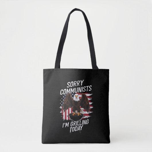 Grappige sorry communisten die ik grillen vandaag tote bag (Voorkant)