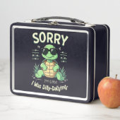 Grappige Sorry Dat Ik Te Laat Ben Schildpad met Re (In situ)