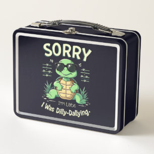 Grappige Sorry Dat Ik Te Laat Ben Schildpad met Re