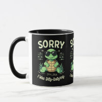 Grappige Sorry Dat Ik Te Laat Ben Schildpad met Re