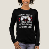 Grappige Sorry Girls Ik hou alleen van videogames  Tri-Blend Shirt (Voorkant)