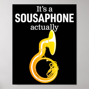 Grappige Sousaphone Humor Voor Trots Sousaphonist Poster