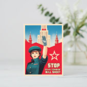 Grappige  Sovjet Sovjet-Russische Koude Oorlog Hum Briefkaart (Staand voorkant)