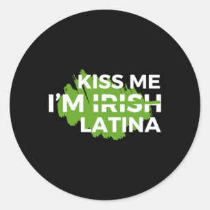 Grappige Spaanse St. Patrick's Day Kiss Me Ik ben Ronde Sticker