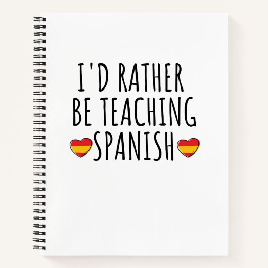 grappige Spaanse taal leren of spreken leren Notitieboek (Voorkant)
