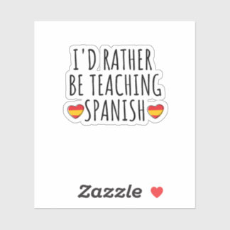 grappige Spaanse taal leren of spreken leren Sticker