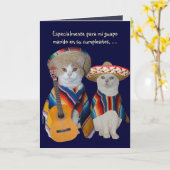  Grappige Spaanse Verjaardag voor Echtgenoot Kaart (Gele Bloem)