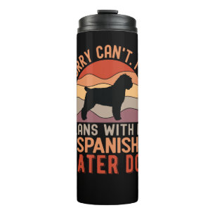 Grappige Spaanse waterhond Thermosbeker