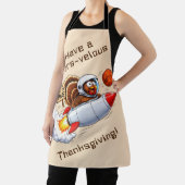 Grappige Space Kalkoen Thanksgiving Schort (Insitu)
