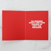 Grappige spaghetti kerstboom Delizioso Natale! Kaart (Binnen)