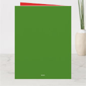 Grappige spaghetti kerstboom Delizioso Natale! Kaart (Achterkant)