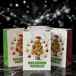 Grappige spaghetti kerstboom Delizioso Natale! Medium Cadeauzakje