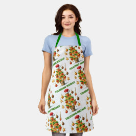 Grappige spaghetti kerstboom Delizioso Natale! Schort