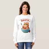 Grappige Spaghettikat Trui (Voorkant volledig)