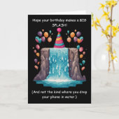 Grappige Spat Verjaardag Gekke Humor Leuk! Kaart (Gele Bloem)