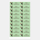 Grappige specht cartoon gepersonaliseerd labels (Vel)