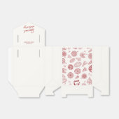 Grappige speciale bezorging pizza baby shower bedankdoosjes (Uitgevouwen)